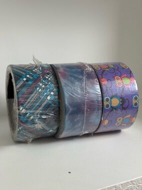 LOT of 3 DUCK TAPE unopened Patterned Adhesive Duct Tape